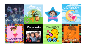 Vaccination stickers for children