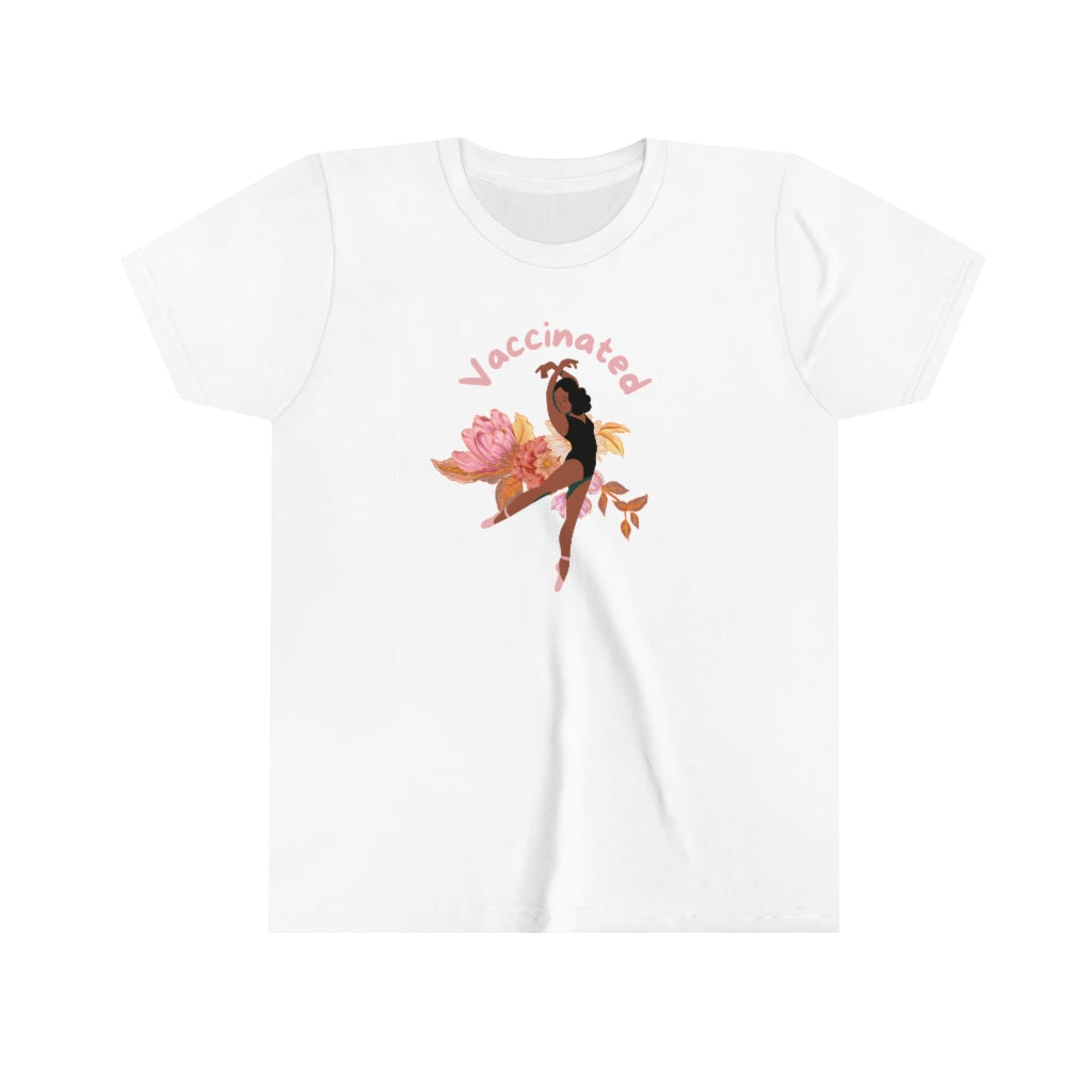 Youth Short Sleeve Tee, Vaccinated Dancer