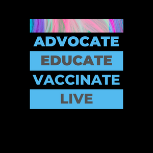 Advocate Educate Vaccinate Square Button/Pin