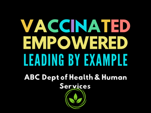 Vaccinated Empowered Square Stickers