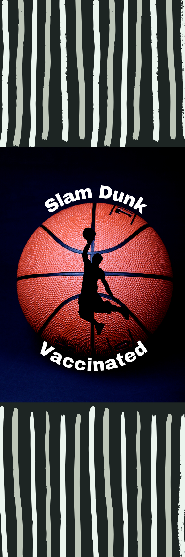 Slam Dunk Vaccinated Bookmark