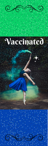 Vaccinated Dancer with Stars Bookmark