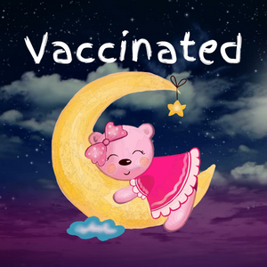 Vaccinated Moon Bear Night Circle Button/Pin