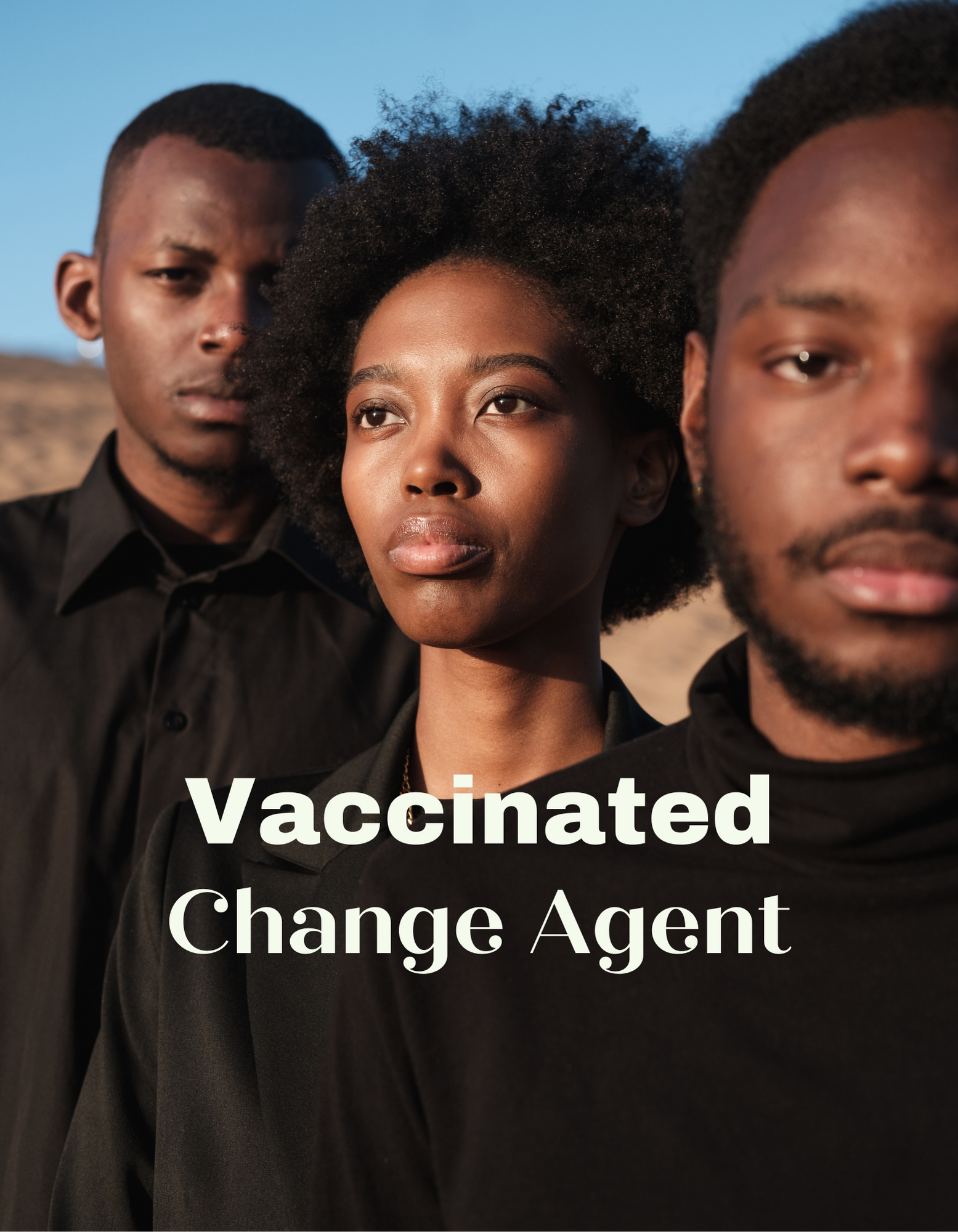 Vaccinated Change Agent Square Sticker