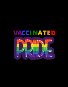 Vaccinated LGBTQ Pride Square Stickers