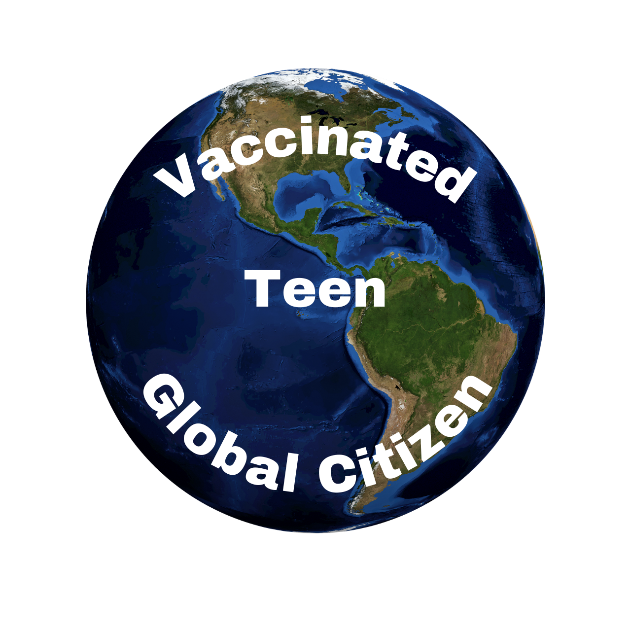 Vaccinated Teen Global Citizen Circle Button/Pin