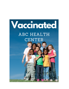 Customized Children's Vaccinated Rectangular Sticker