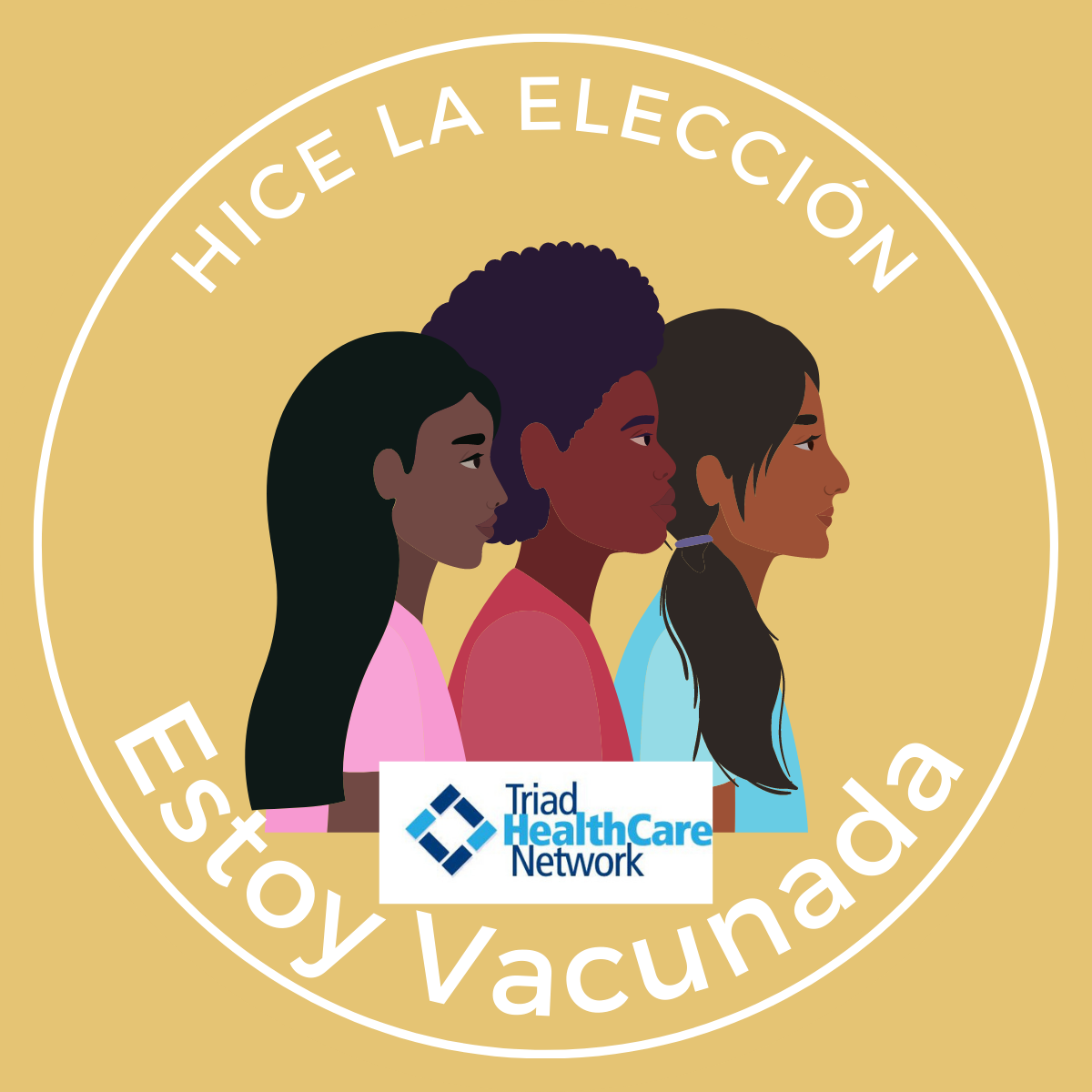 Hice la Elección, Estoy Vacunada 2" Square Sticker